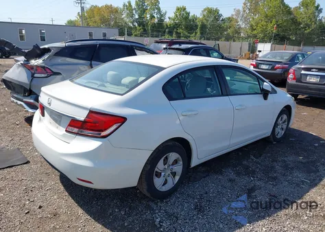 2013 Honda Civic Lx z USA, uszkodzony, nr VIN 2HGFB2F54DH579810